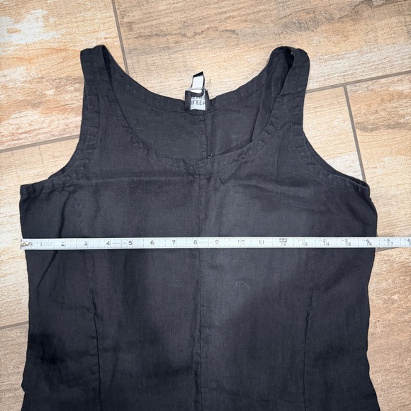 Eileen Fisher | 100% Irish linen Black Petite Dress - Picture 7 of 9